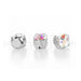 Maxima montierte Aufnähchatons Preciosa Silver SS16-3.80 mm Crystal AB (20)