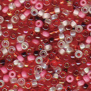 Kaufen Sie Perlen in Deutschland Miyuki Round Beads 11/0 Strawberry Fields (10g)