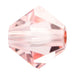Doppelkegel Preciosa Light Rose 3,6x4mm (40)