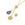 Perlen Einzelhandel Perlen-Schiebeverschluss Stahl gold, 6x3mm 2mm Loch (2)