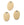 Perlengroßhändler in Deutschland Ovaler Anhänger aus goldenem Edelstahl 13x9mm (1)