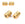 Perlengroßhändler in Deutschland Zylinderrohrperle Edelstahl Gold und Zirkon 8x6mm Loch: 1,5mm (1)