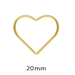 Ringverbinder Herz Gold Edelstahl 20x1mm(1)