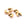 Perlen Einzelhandel Quetschperlenabdeckungen Gold Edelstahl 5.5x5mm (5)