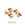 Perlen Einzelhandel Quetschperlenabdeckungen Edelstahl goldfarben 4x3,5mm (5)