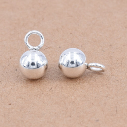 Kaufen Sie Perlen in Deutschland Anhänger Runde Kugeln Edelstahl Silber 6mm (4)
