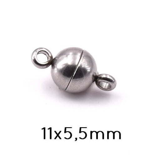Kaufen Sie Perlen in Deutschland Magnetverschluss Edelstahl 11x5.5mm (1)