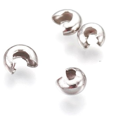 Kaufen Sie Perlen in Deutschland Crimpabdeckungen Bead 5mm Edelstahl (5)