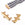 Perlen Einzelhandel Verschluss Endkappe Edelstahl Gold 3 Reihen 20x10mm (2)