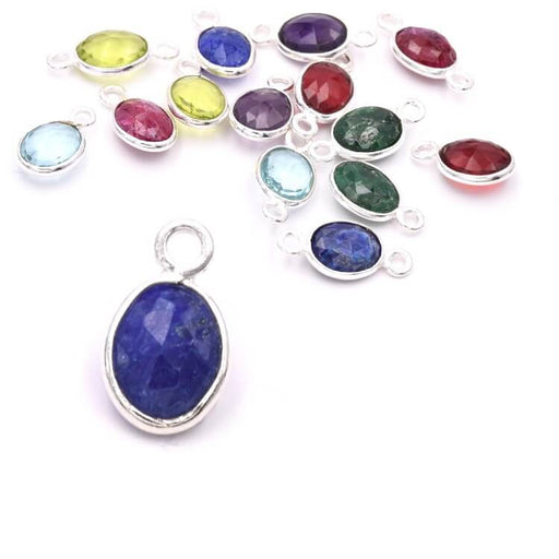 Anhänger Oval Lapislazuli Silber 925 - 9x7mm (1)