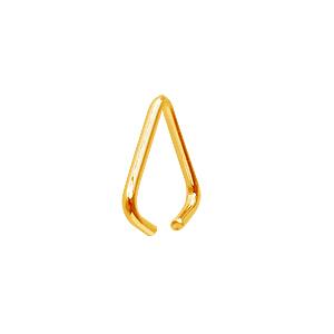 Anhängerschlaufe Dreieck Goldfarben 6x7.5mm (25)