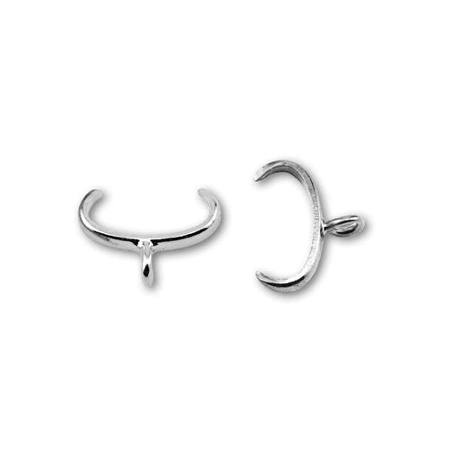 Kaufen Sie Perlen in Deutschland Anhängerbügel Metall versilbert 10mm - 10 Stück (1)