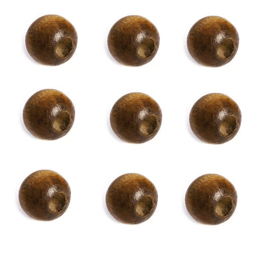 Kaufen Sie Perlen in Deutschland Holzrondelle Walnussperlen 7x8mm Loch: 1.5mm (100)