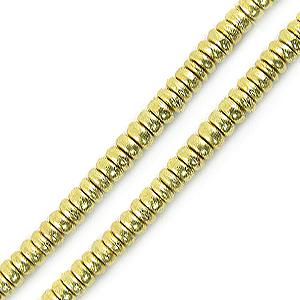 Pukalet blechperlen strang vergoldet 3x2mm (1)