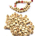 Rondell-Perlen aus Naturholz, 7 x 8 mm, Loch: 2 mm (100) ca. 70 cm