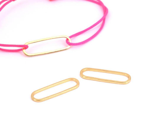Kaufen Sie Perlen in Deutschland Ringverbinder Geschlossen Oval vergoldet Qualität 20mm (2)