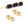 Perlen Einzelhandel Heishi Ethnische Doppelkegelperlen vergoldet, 6.5x3.5 mm, Bohrung: 1.5 mm (4)