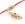 Perlengroßhändler in Deutschland Sechskant-Zylinderverbinder in 18 Karat vergoldet, 32 x 9 mm rotes Herz Zirkon (1)