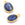 Perlen Einzelhandel Anhänger Oval Kyanit - 925er Silber vergoldet 11x9mm (1)