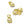 Perlen Einzelhandel Charm-Anhänger Perlmutt Rund Charm-Anhänger Set in 925er Silber Gold 5mm (2)