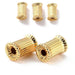 Perlenrohr Zylindersäule Messing Goldene Qualität - 9x6mm - Bohrung: 1.8mm (1)