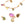 Perlen Einzelhandel Charm Anhänger Turmalin Mix Set Messing Vergoldet 9-6x5-6mm (4)