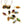 Perlen Einzelhandel Charm Mix Farben Retro Glasplattiert 11x4mm (10)