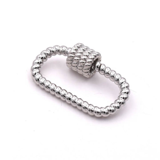 Kaufen Sie Perlen in Deutschland Schraube Verschluss Mutter Juwel Anhänger Verbinder Platiniert 27x16x3mm (1)