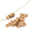 Heishi Rondelle Perlen Rohmessing - 4x1.5mm - Loch: 1.5mm (20)