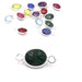 Oval verbinder Green Onyx - 925 Silber 9x7mm (1)