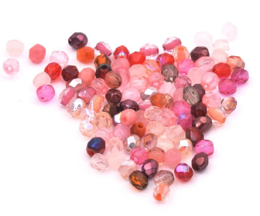 Beads Firepolish facettierte Beads 3mm Mix (4g)