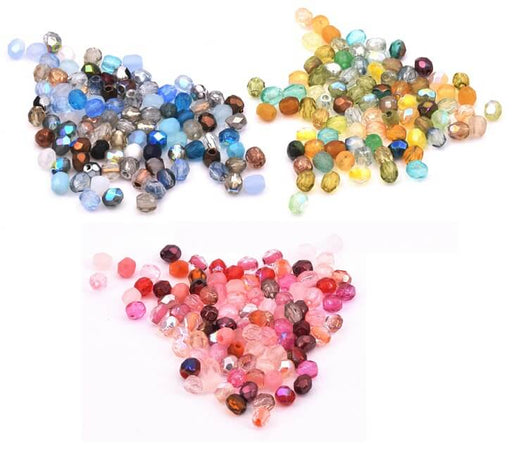 Kaufen Sie Perlen in Deutschland Beads Firepolish facettierte Beads 3mm Mix (4g)