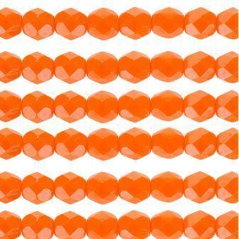 Kaufen Sie Perlen in Deutschland Glasschliffperlen Opak Orange 4mm (100)