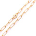 Büroklammerkette Goldmessing Halskette Qualität 12x3.5mm - 46cm (1)