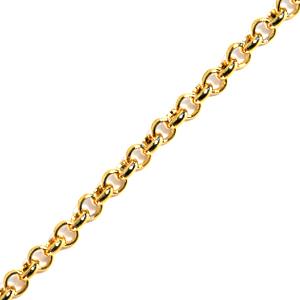 Kaufen Sie Perlen in Deutschland Vergoldete kette mit 2,5mm runden ringen (1m)