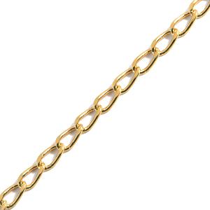 Kaufen Sie Perlen in Deutschland Vergoldete kette mit 2,5x4mm ovalen ringen (1m)