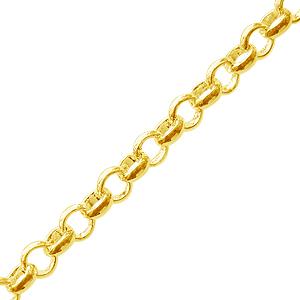 Kaufen Sie Perlen in Deutschland Vergoldete kette mit 3.8mm ringen (1m)