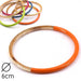 Armreif aus Horn, lackiert in Tangelo-Orange, 60mm – Stärke: 3 mm (1)