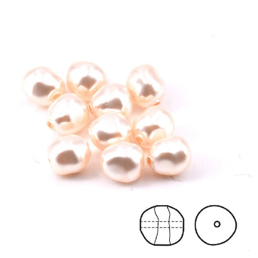 Baroque 5840 Creamrose Pearl 6mm (10)