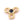 Perlen Einzelhandel Verbindungsstück Trio Zirkon BLAUER Goldene messingqualität 6,5 x 7 mm - Loch: 1,4 mm (1)