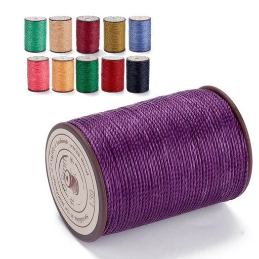 Kaufen Sie Perlen in Deutschland Brasilianische gewachste Polyesterkordel. gedreht. Violett. 0.8 mm. 50-m-Spule (1)