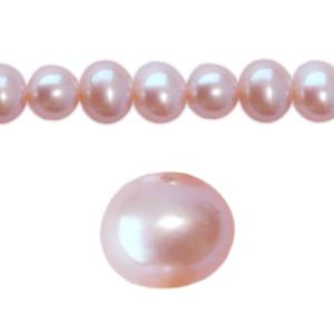 Kaufen Sie Perlen in Deutschland Süsswasser perlenstrang oval hellrosa 6mm (1)