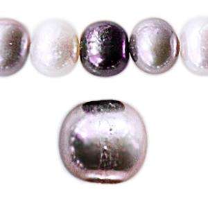 Kaufen Sie Perlen in Deutschland Süßwasserperlen kartoffelform grau-mischung 7mm (1)