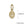 Perlengroßhändler in Deutschland Winziger Anhänger Oval Jungfrauenmedaille Vergoldet 3 Mikron 8x6mm (1)