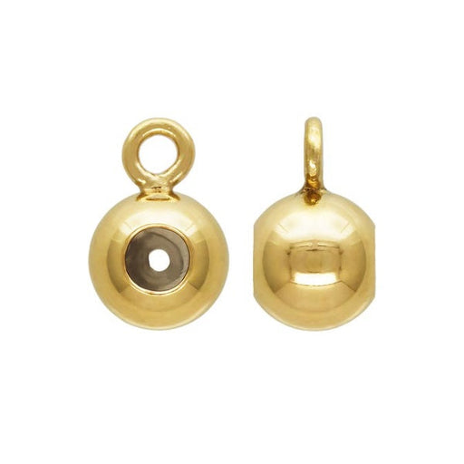 Kaufen Sie Perlen in Deutschland Schiebeperle Gold Filled - 4mm - Loch 0.5mm (1)