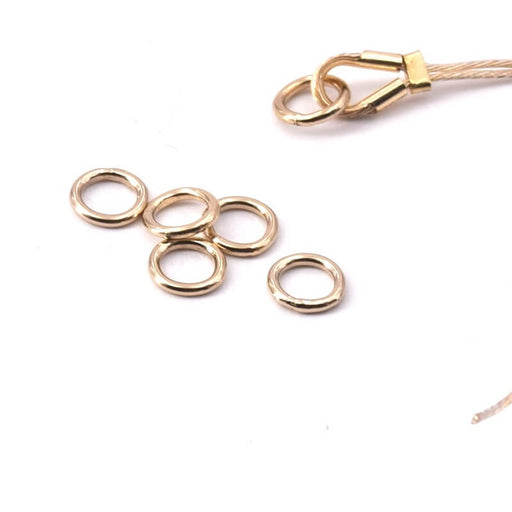 Kaufen Sie Perlen in Deutschland Biegeringe geschlossen, goldgefüllt – 4 x 0,64 mm (5) Sichere Lösung bei der Verwendung von Draht.