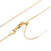 Halskette Kette Fein Quadrat 1mm Gold Qualität 44cm (1)