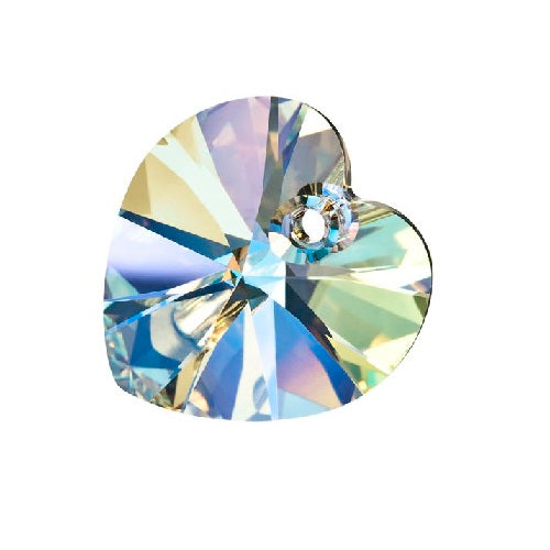 Kaufen Sie Perlen in Deutschland Herzanhänger Preciosa Crystal AB - 10mm (1)