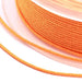 Geflochtenes seidiges Nylonband Apricot Orange 1 mm - 20 m Spule (1)