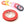 Perlen Einzelhandel Geflochtene Nylonschnur - 0,8 mm - ROT - 8 m auf Rolle (1 Spule)
